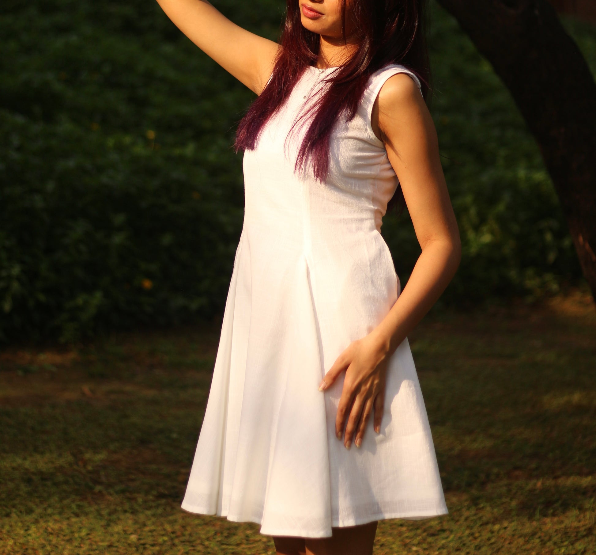 White Hour Flare Dress