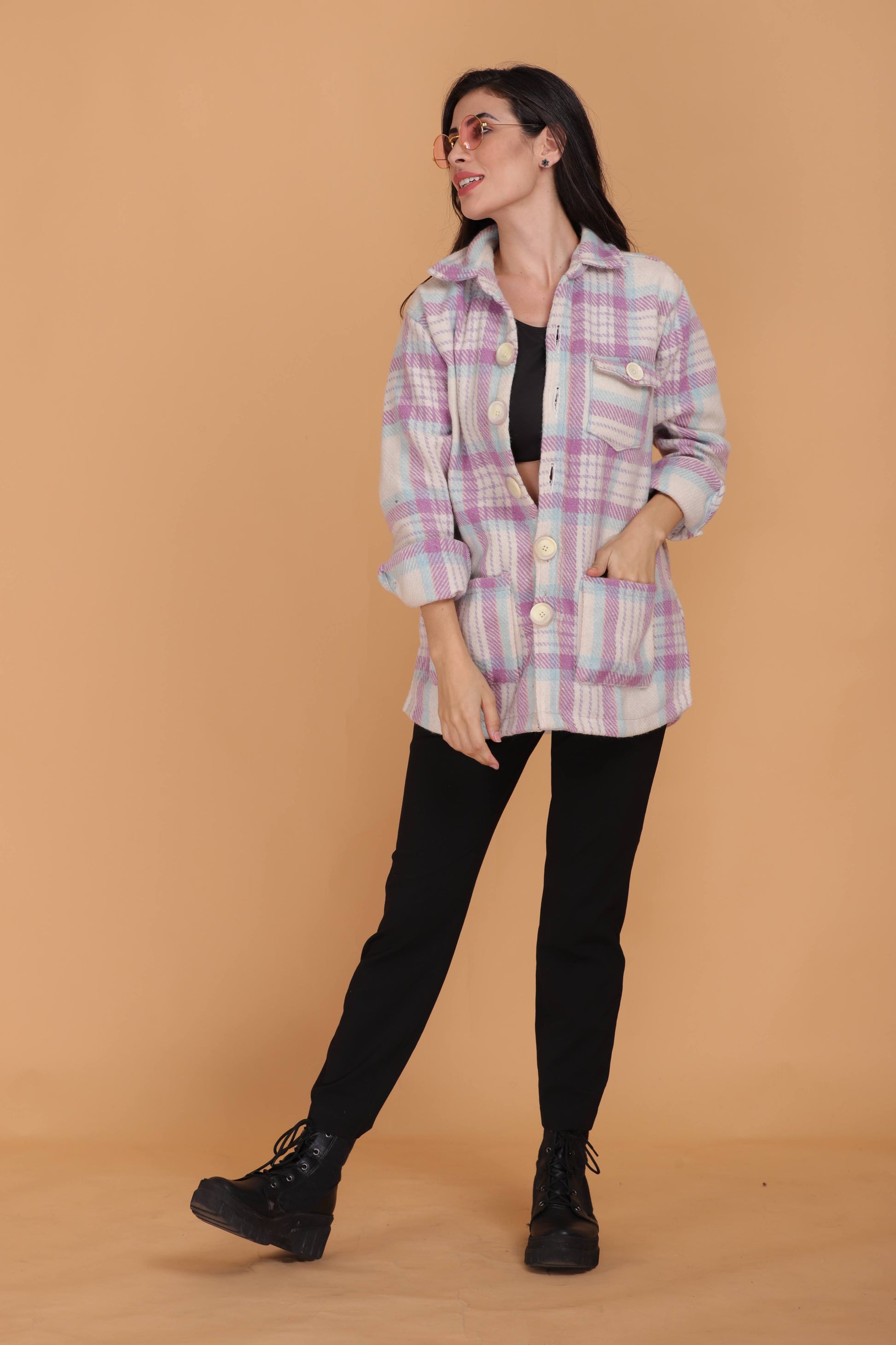 Purple Pop Shacket