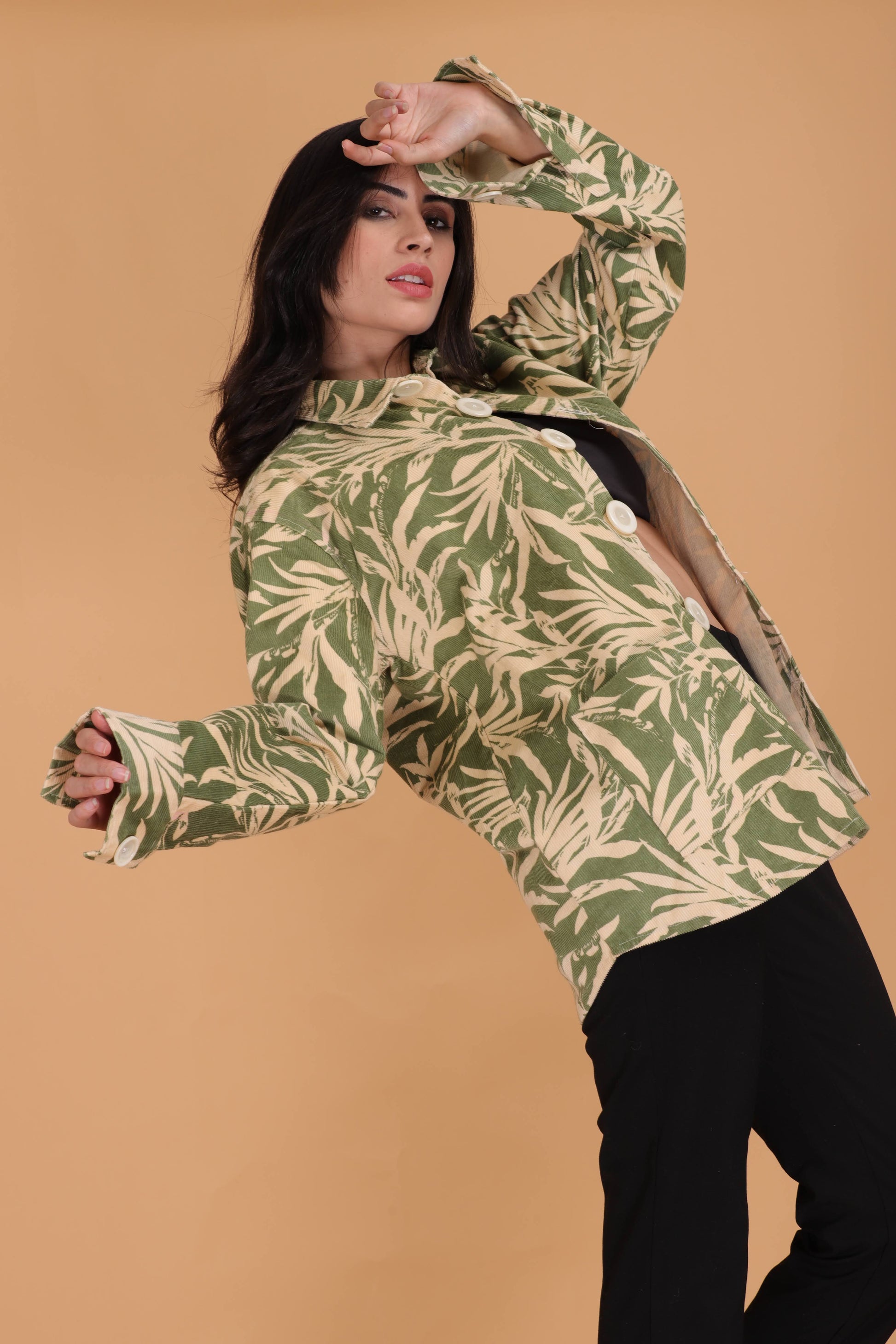 One with Nature Corduroy Shacket
