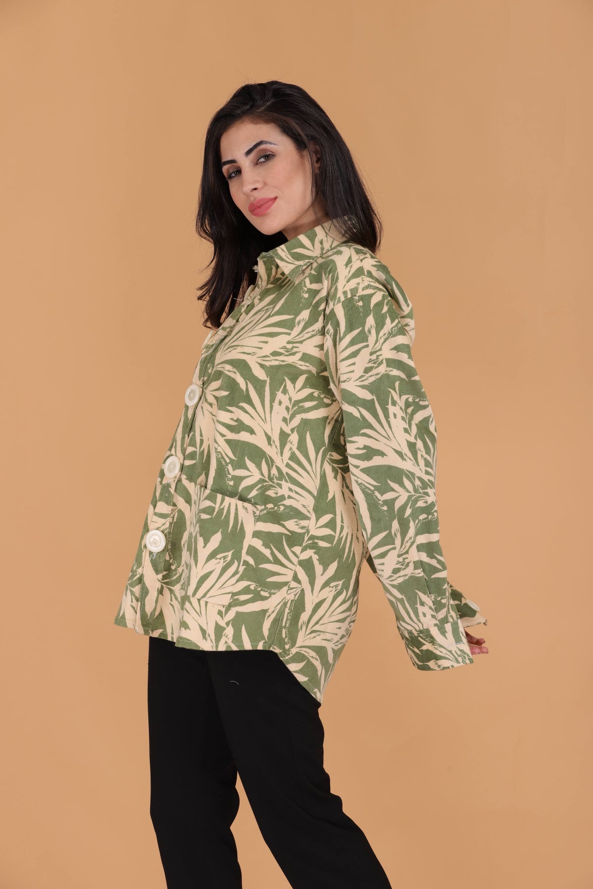 One with Nature Corduroy Shacket