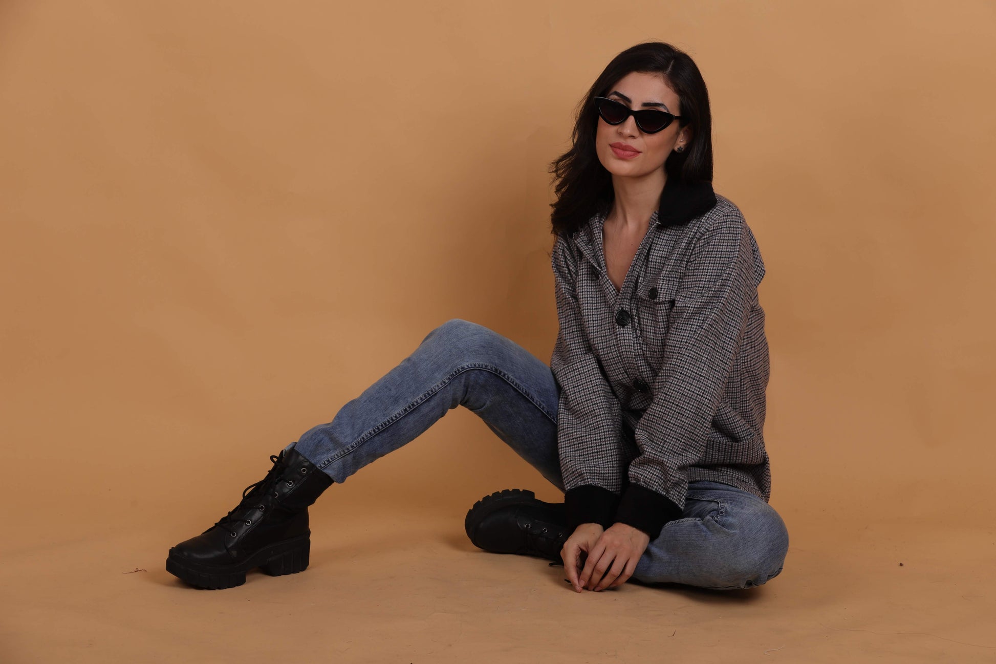 Fur Collar Cuff Shirt