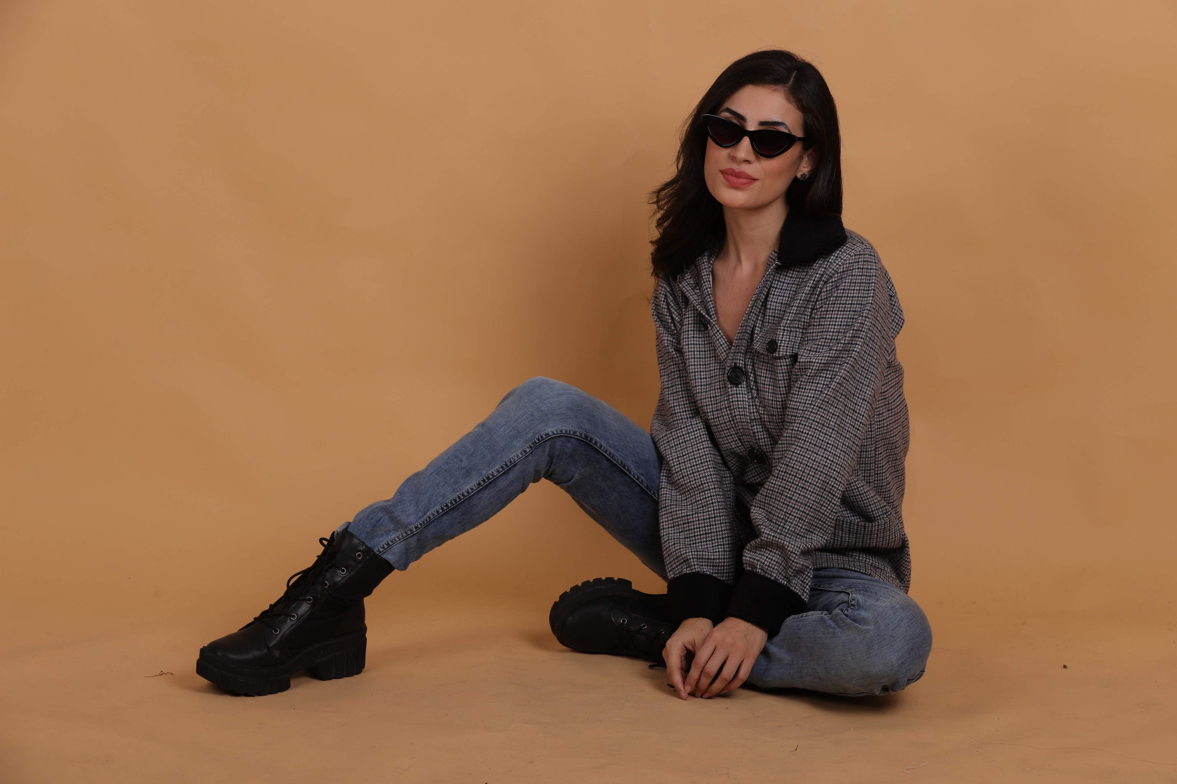Fur Collar Cuff Shirt