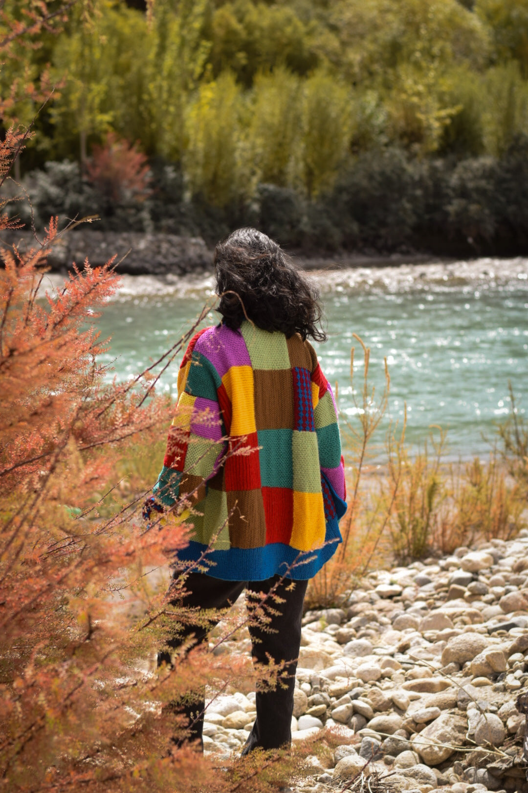 Patchwork Hug Handknitted Sweater