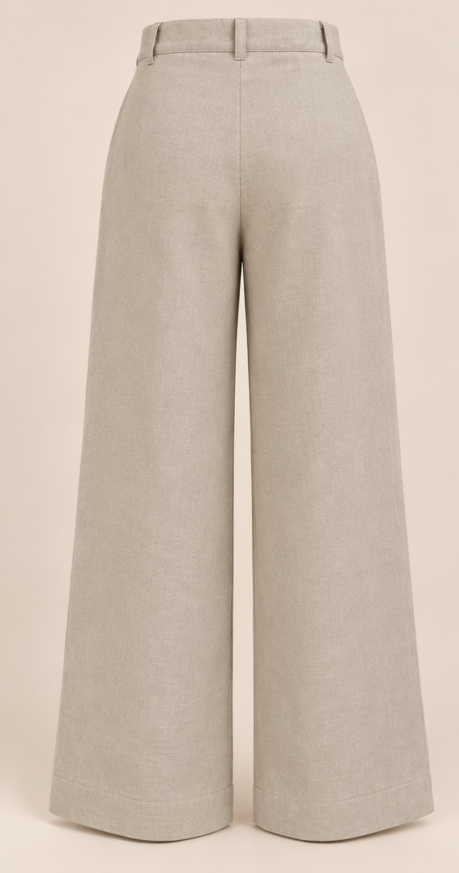 Chambray Discreet Elasticated Pants